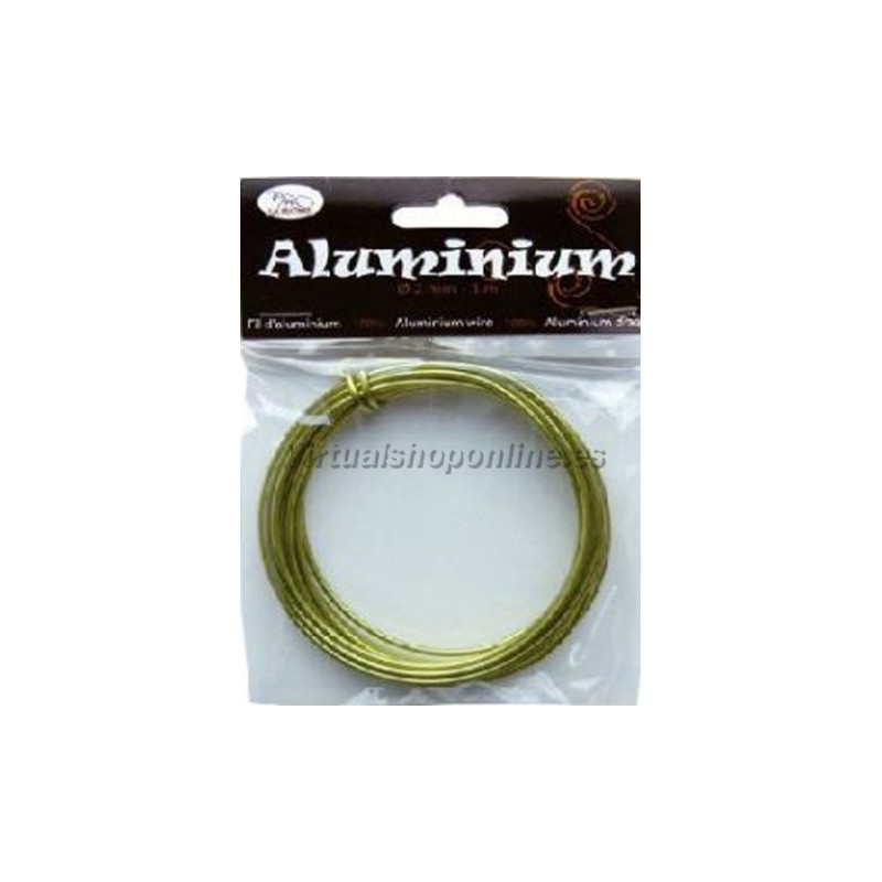 Hilo de aluminio color Pistacho