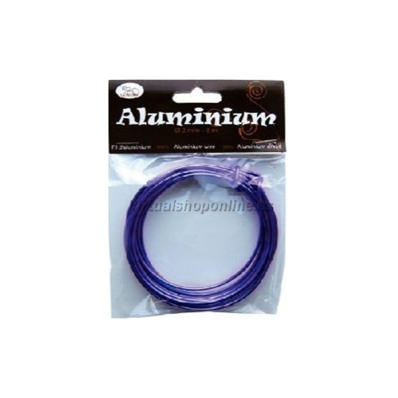 Hilo de aluminio color morado