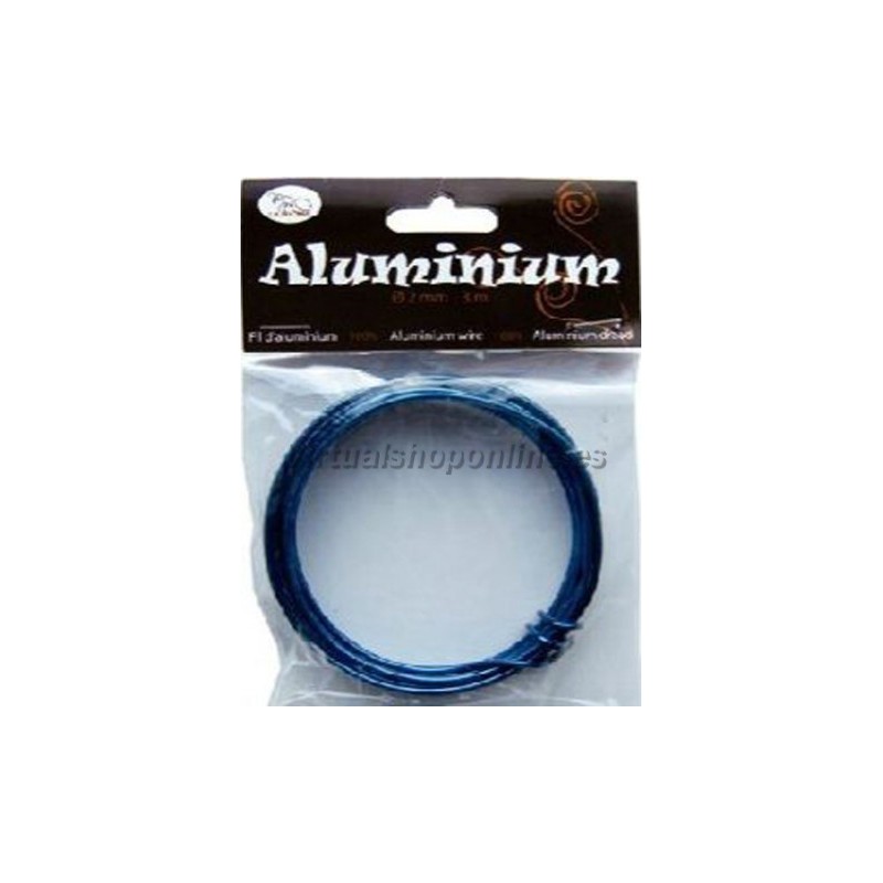 Hilo de aluminio color Azul