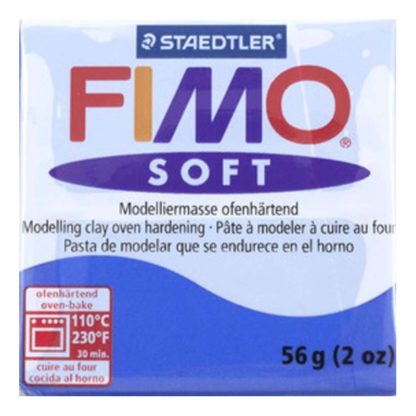 Pastilla FIMO SOFT color Azul brillante, 56gr.