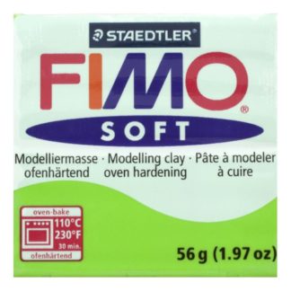 Pastilla FIMO SOFT color Verde manzana, 56gr.