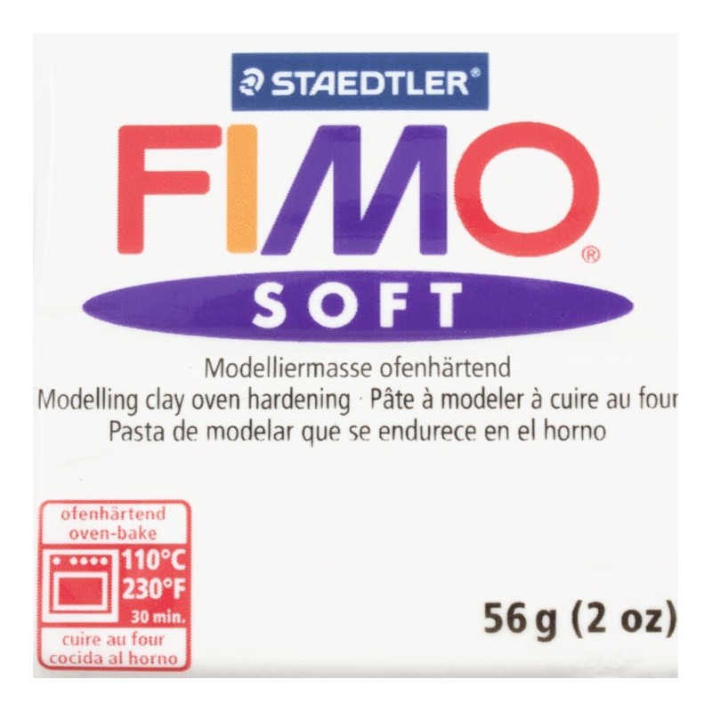 Pastilla FIMO SOFT color Blanco, 56gr.