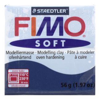 Pastilla FIMO SOFT color Azul oscuro, 56gr.