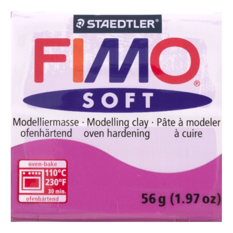 Pastilla FIMO SOFT color Púrpura, 56gr.