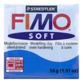 Pastilla FIMO SOFT color Azul pacífico, 56gr.