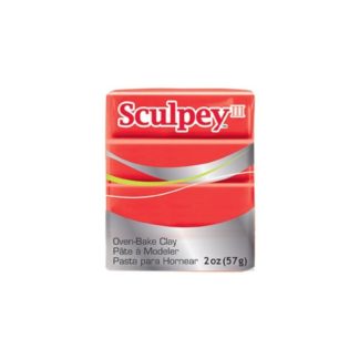 Pastilla Sculpey, color rojo brillante,56gr.