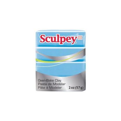 Pastilla Sculpey, color Azul perlado, 56gr.