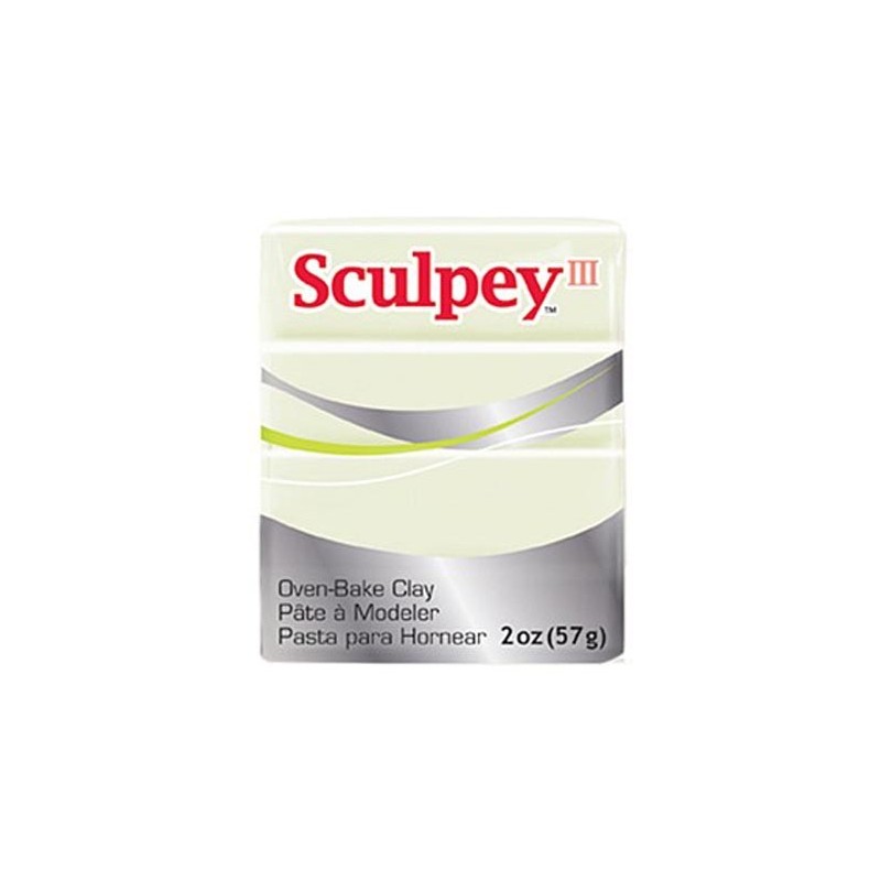 Pastilla Sculpey, color glow, 56gr.