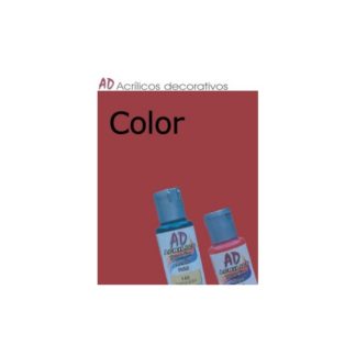 Bote pintura acrílica color Rojo claro , 50ml