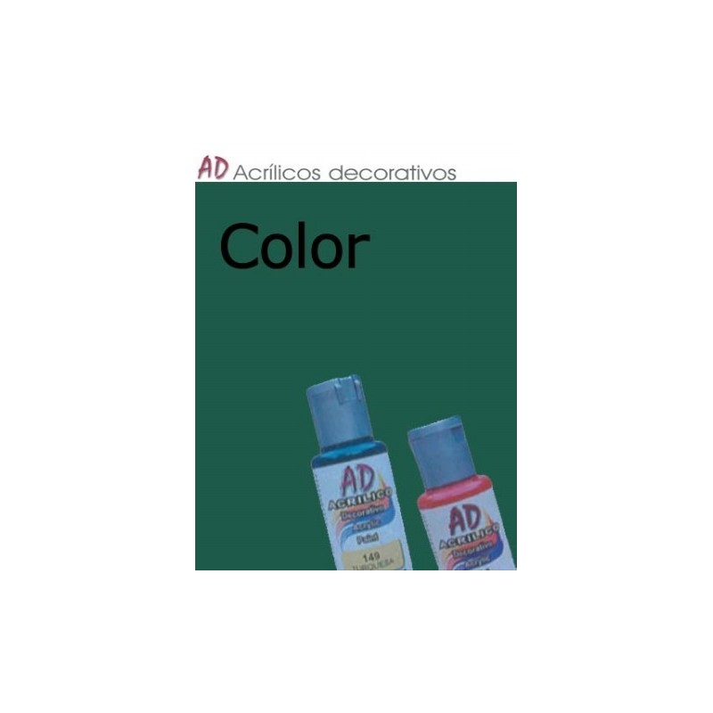 Bote pintura acrílica color Verde hoja, 50ml