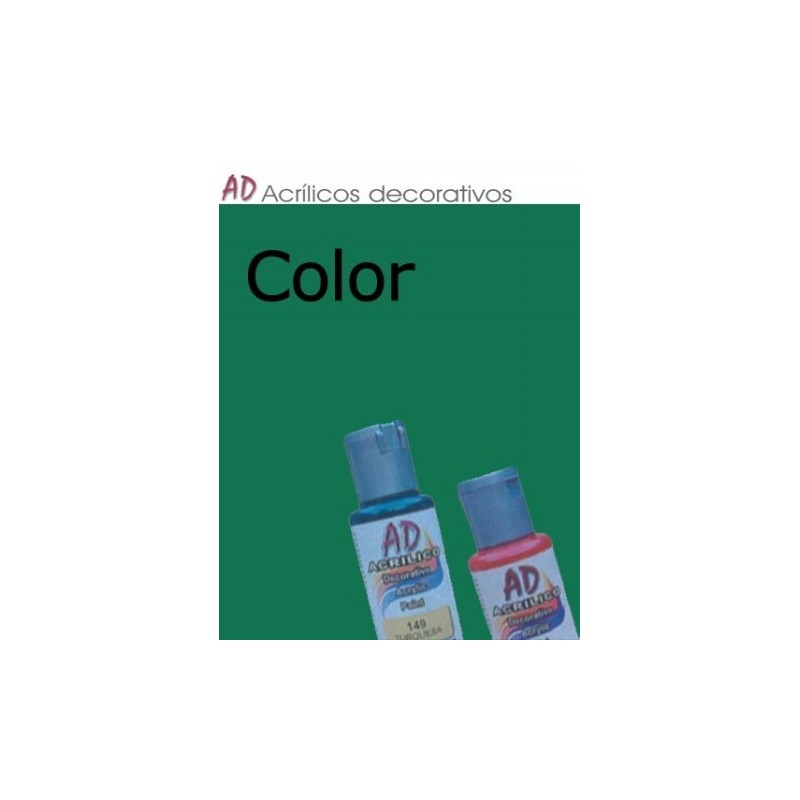 Bote pintura acrílica color Verde cadmio, 50ml