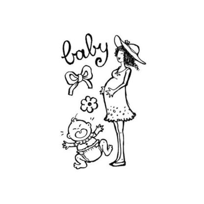 Sello 7 x 11 cm bebe