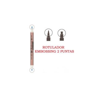 Rotulador embossing dos puntas