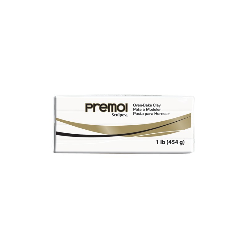 Pastilla Premo! Sculpey color Blanco titanio, 454gr.