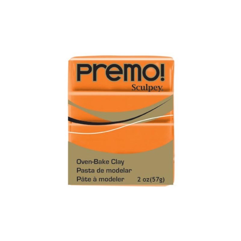 Pastilla Premo! Sculpey color anaranjado, 56gr.