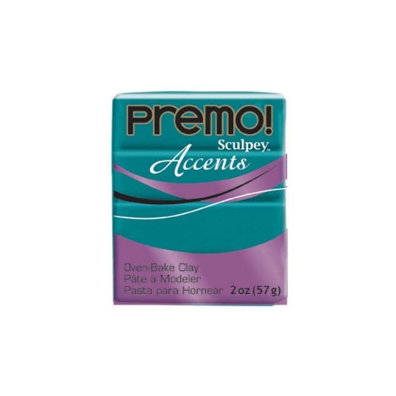 Pastilla Premo! Sculpey Accents color peacock pearl, 56gr