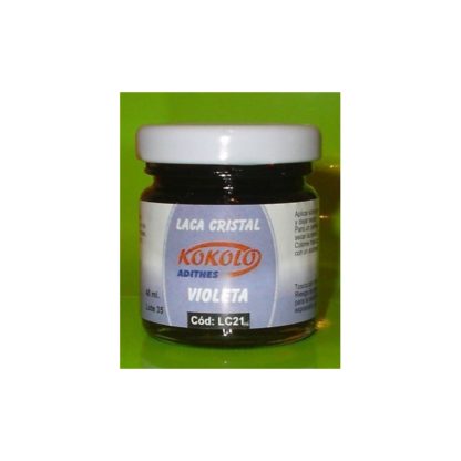 Laca cristal (color violeta), 40ml