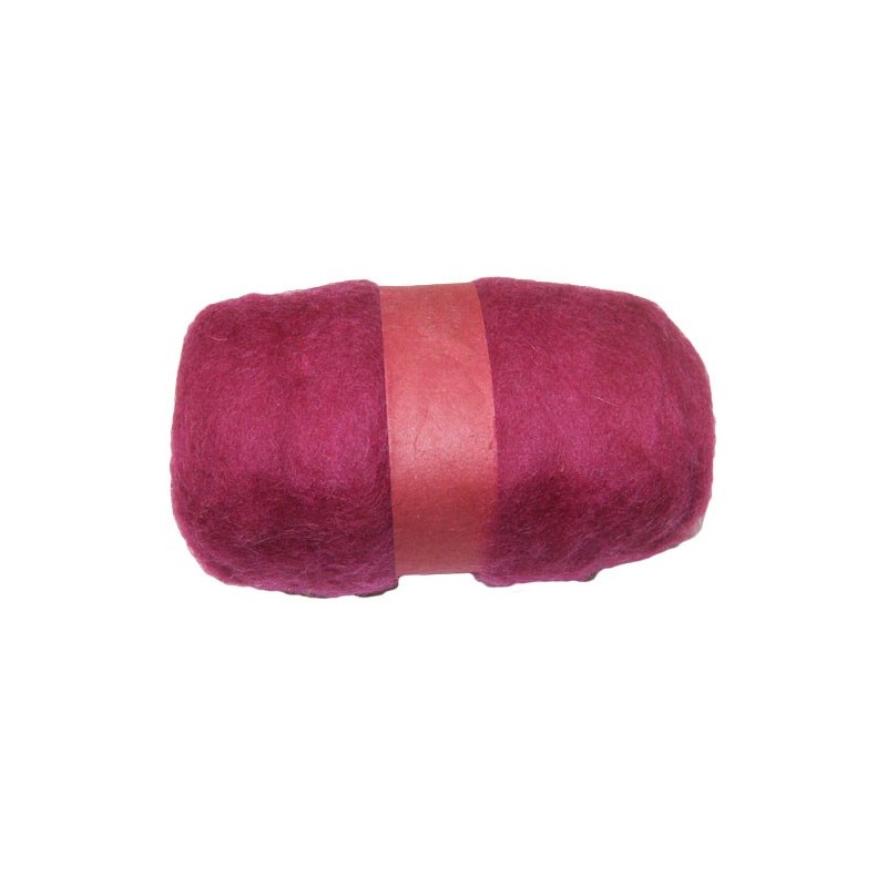 Lana de fieltro color magenta