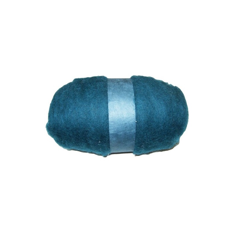 Lana de fieltro color turquesa