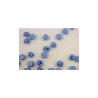 Flores de resina azul
