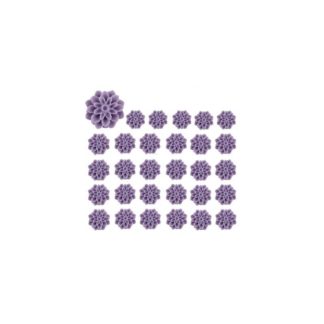 Flor resina púrpura