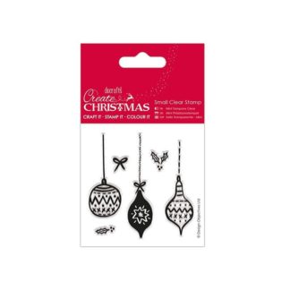 Sello silicona Docrafts Christmas, Baubles