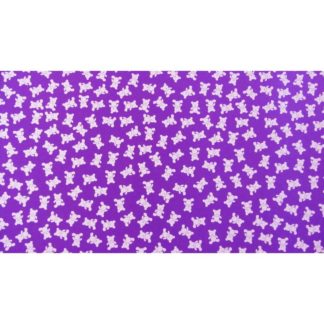 Goma EVA estampada ositos blancos fondo violeta